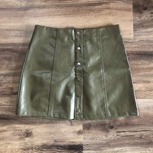 Leather Mini Skirt